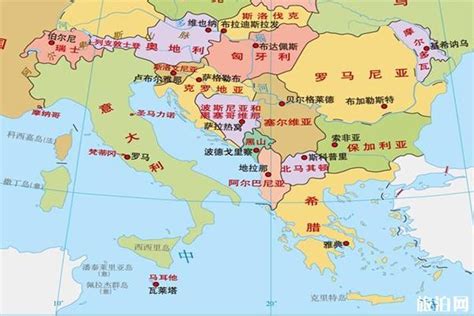 塞尔维亚地图位置图片