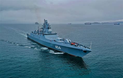 俄罗斯首艘“盾舰”：22350型戈尔什科夫级护卫舰_腾讯视频