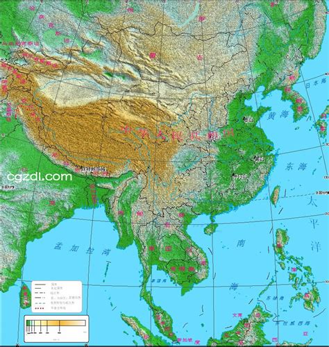 中国地形简图_中国地图_初高中地理网