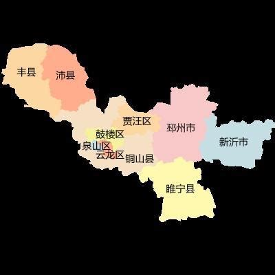 徐州区域地图,徐州区域分布图,徐州市各区区域划分图_大山谷图库