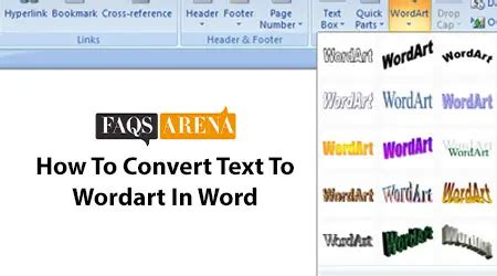 How To Convert Text To Wordart In Word - Faqs Arena