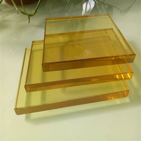 厂家批发黄色透明玻璃 金黄色 金玻钢化 水晶黄钢化玻璃-阿里巴巴