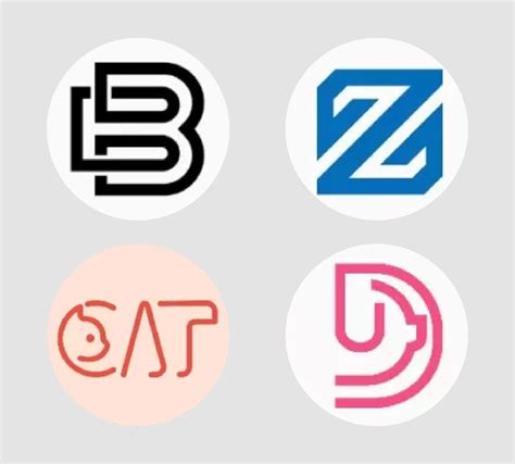 9个字母组合Logo创意案例｜可在线编辑模板 - 标小智