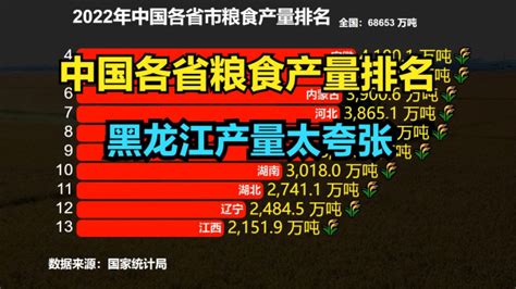 2022中国各省粮食产量排名出炉！山河四省有三个进前十，2个进前3