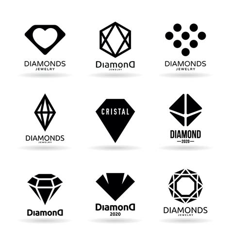 黑白钻石logo设计矢量图片(图片ID:1144962)_-logo设计-标志图标-矢量素材_ 素材宝 scbao.com