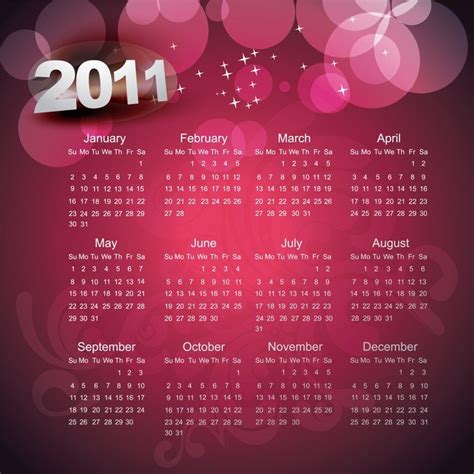 2010年日历打印模板向量_矢量素材 - logo设计网