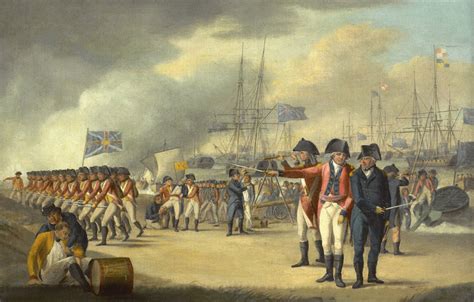 Landing of British troops on the Texel, Holland, 27 August 1799 ...