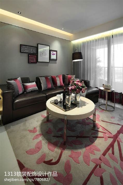 现代风格客厅吊顶灯带沙发背景墙设计图片 – 设计本装修效果图