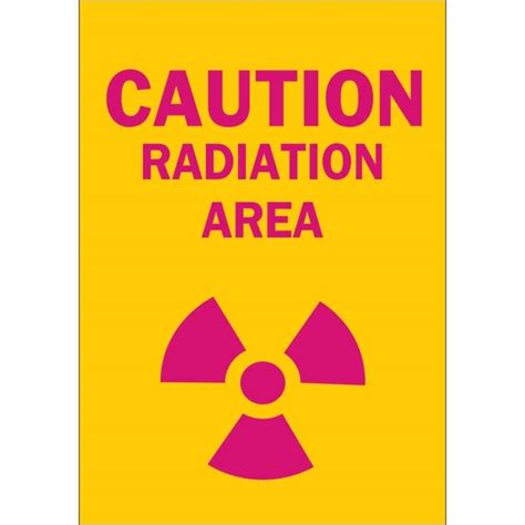 Buy Brady 122777, Radiation Area Sign, Magenta on Yellow - Mega Depot