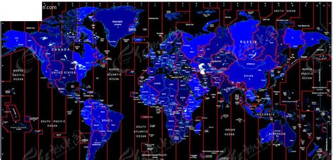 世界时区图EPS素材免费下载_红动网