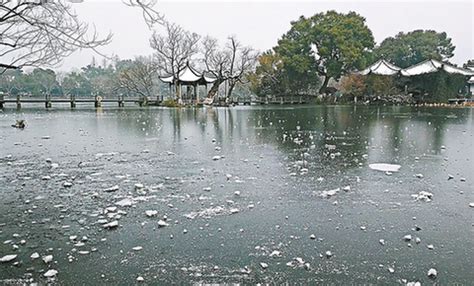 杭州零下9度 西湖被“速冻”冰封|界面新闻 · 图片