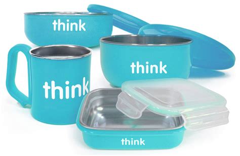 Think, Thinkbaby, The Complete BPA-Free Feeding Set, Light Green, 1 Set ...