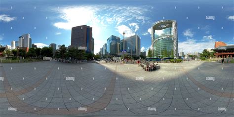 360° view of Seoul, South Korea - 22 June 2019 360 degrees panorama ...