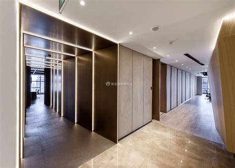 昆明市公司办公室走廊装修设计图2023_装信通网效果图