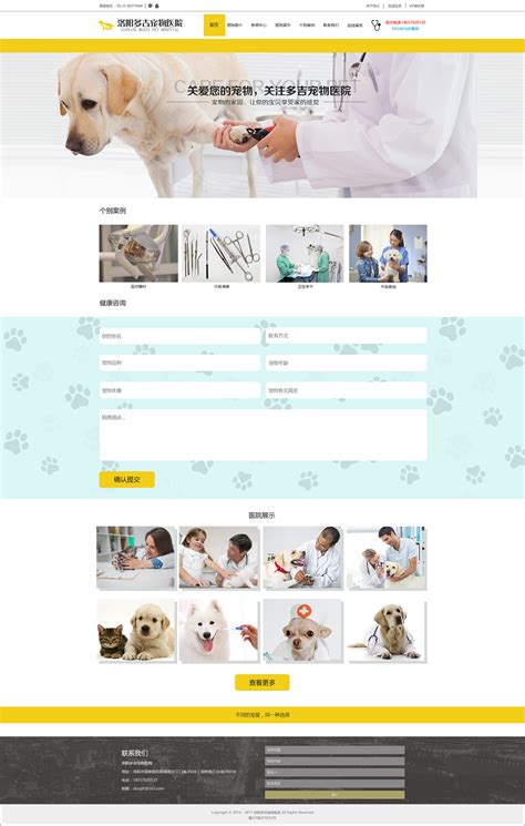 宠物医院的网站|网页|企业官网|宇飞_ - 原创作品 - 站酷 (ZCOOL)