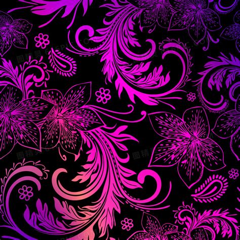 复古紫色花纹壁纸图片免费下载_PNG素材_编号vj9in04d0_图精灵