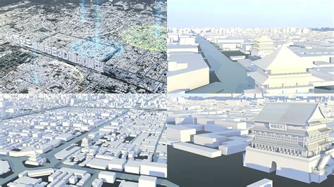 西安项目3dmax 模型下载-光辉城市