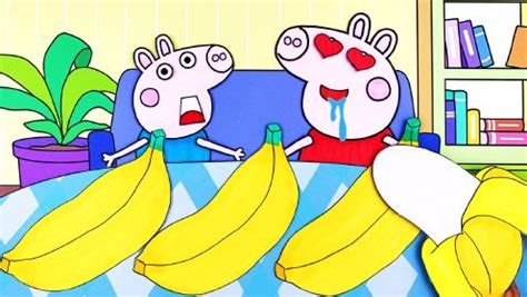 童画镇手绘定格动画 手绘定格动画：小猪佩奇和乔治第一次吃圆圆的苹果蕉！_高清1080P在线观看平台_腾讯视频