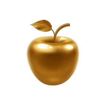 白色背景上的金苹果金苹果不和高清图片下载-正版图片506000630-摄图网