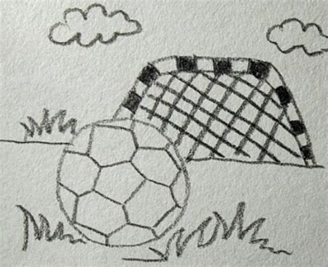 儿童简笔画足球场简易教程步骤 肉丁儿童网