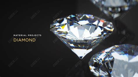C4D璀璨钻石材质Octane渲染器教程-菜鸟素材
