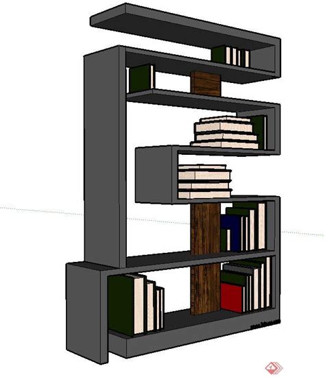 书架3D模型元素素材下载-正版素材401911038-摄图网