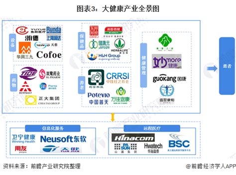 一图看懂大健康产业领域分布 - 锐观网