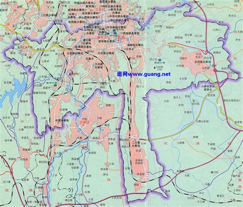 贵阳市行政区划地图 贵阳市辖6个区/3个县/1个县级市