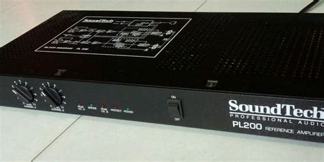 Soundtech Professional Series Dual-Channel Power Amplifier, PL200 ...
