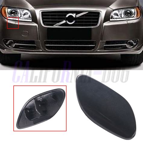 Primed Front Bumper Left Headlight Washer Cover Cap For VOLVO S80 2007 ...