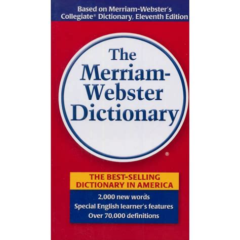 《The Merriam-Webster Dictionary 韦氏词典 当当最佳英文学习五颗星产品 9780877799313 ...