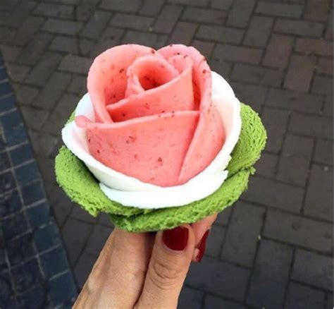 玫瑰花冰淇淋