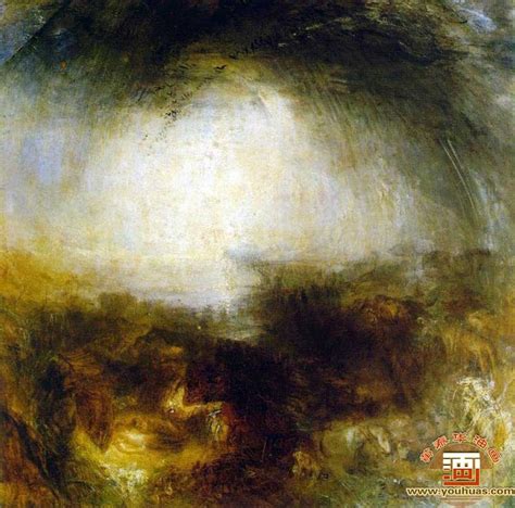 威廉透纳风景油画作品《奴隶船》欣赏
