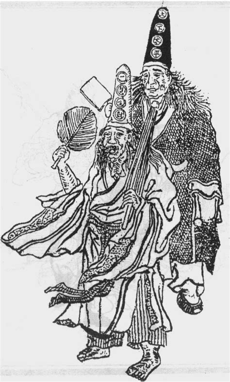 黑白无常图片