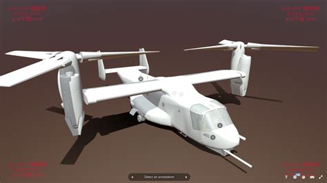 贝尔波音V22鱼鹰免费飞机直升机轰炸机glb模型下载gltf模型下载3D模型下载-glb gltf模型网(glbxz.com)glb模型下载 ...