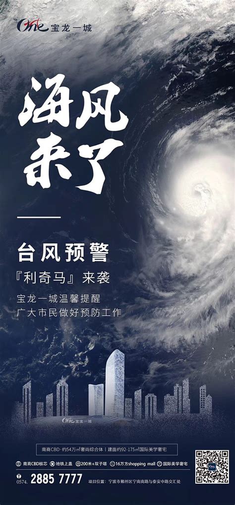 台风预警海报 (3)