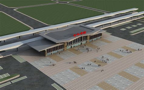 火车站3dmax 模型下载-光辉城市