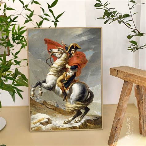拿破仑人物肖像画古典主义客厅装饰画玄关卧室名人挂画背景墙壁画-淘宝网