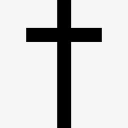 手臂一款经典的十字架耶稣圣母纹身图案
