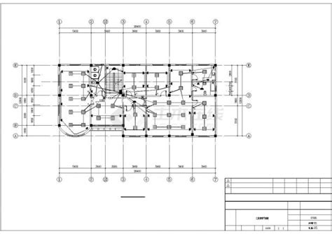 现代风格1100平方米钢混框架结构三层办公楼设计全套cad施工图（建筑、结构、水电暖施工图齐全）_办公建筑_土木在线