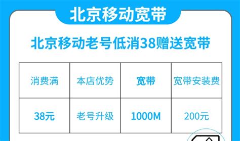 2022年北京移动宽带资费一览表（全家享套餐7折优惠宽带免费用）可携号转网办理，低消38元送1000M宽带 - 知乎