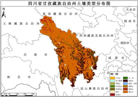 1995年四川省甘孜藏族自治州土壤类型数据-地理遥感生态网