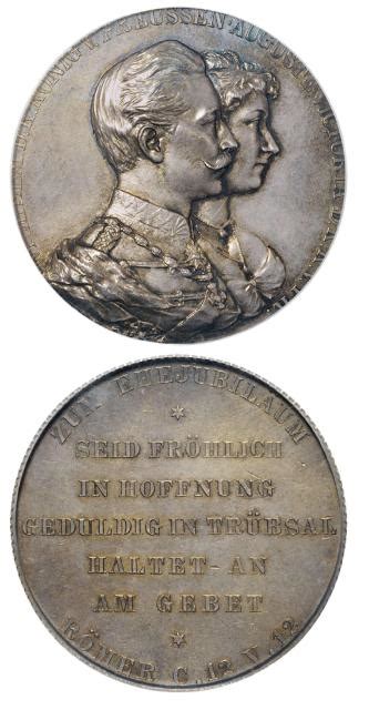 1888-1918年普鲁士威廉二世银婚纪念银章/PCGS SP64图片及价格- 芝麻开门收藏网