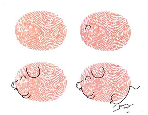 可爱指纹画图片 兔子指印画的画法（儿童校园绘画） - 有点网 - 好手艺
