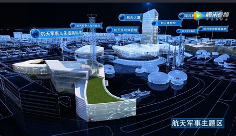 航天科技广场设计规划.特色小镇建设.沙盘模型呈现_北京金盛博创3D画-站酷ZCOOL