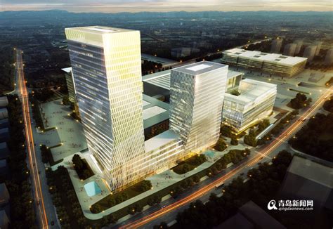 首发：崂山崛起142.5米高楼 国信金融中心2020年竣工 - 青岛新闻网