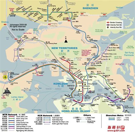 香港旅游地图-港澳五日游旅游指南