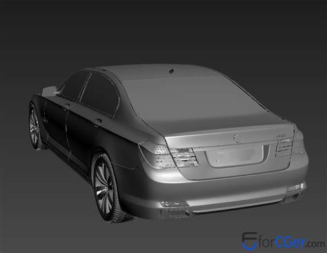 宝马BMW 7 F01 750汽车三维模型 - forCGer - 三维数字化设计分享平台