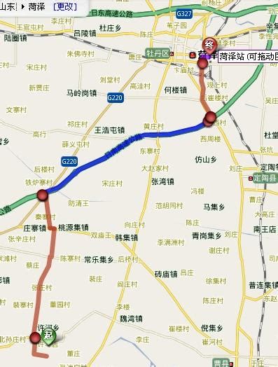 请问从河南兰考到山东菏泽具体路线怎么走，开车用多长时间