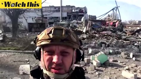 乌克兰士兵实拍前线城市阿夫迪夫卡：建筑成废墟 城市生灵涂炭_腾讯视频